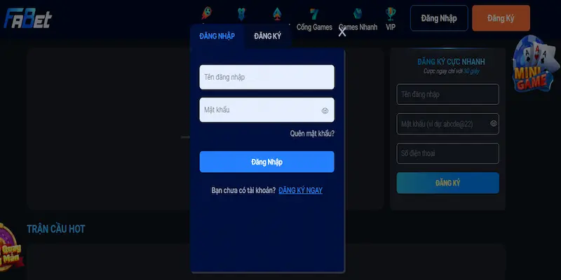 Chi tiết hai cách đăng nhập nhà cái FABET